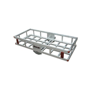 Picture of Ultra-Tow Aluminum Hitch Cargo Carrier | 500-Lb. Cap | Silver | 49in.L x 22 1/2in.W x 8in.H