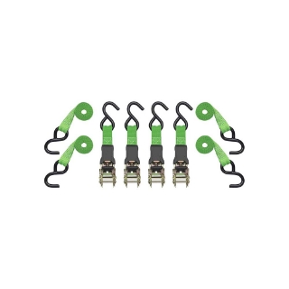 Picture of Ultra-Tow HD Ratchet Tie Down | 1,500-Lb. Capacity | 14-Ft. | 4-Pack | Green
