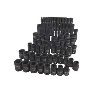 Picture of Klutch Impact Socket Set | 3/8-In. 1/2-In. | SAE, Metric | 94-Pc