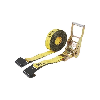 Picture of Ultra-Tow Auto Self-Tension Ratchet Strap F-Hook | 2-In. x 27-Ft. | 3,300-Lb. - 10,000-Lb. | Yellow