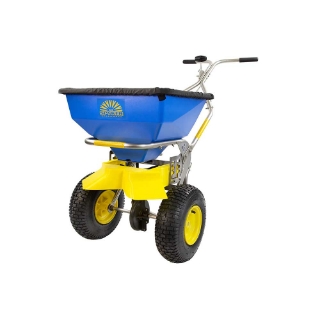 Picture of Spyker Commercial Push Spreader | ICE | Stainless Steel | 13-In. Wheel | 50-Lb. Capacity