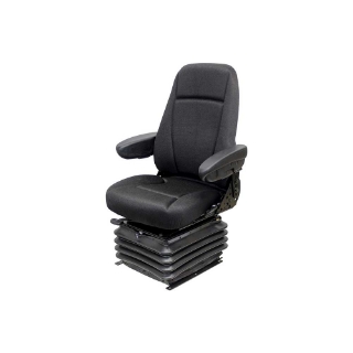 Picture of Uni Pro 1200 Air Suspension Seat | 24-Volt | With Armrests | Charcoal Gray Cloth