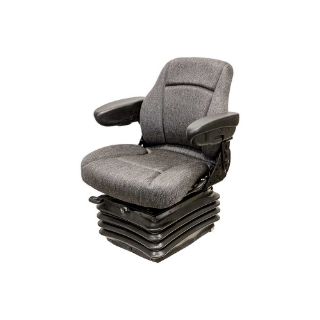 Picture of Uni Pro 1201 Air Suspension Seat | 24-Volt | Charcoal Gray Fabric