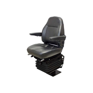 Picture of Uni Pro Case 580 Series Backhoe 441 Mechancial Susp. Seat Kit | With Armrests | Black Vinyl