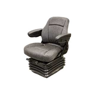 Picture of Uni Pro Deere K Series Wheel Loader 1201 Air Suspension Seat Kit | Charcoal Gray Fabric