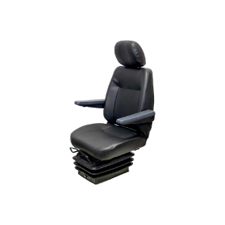 Picture of Uni Pro 151 Air Suspension Seat | 12-Volt | With Headrest | Black Vinyl